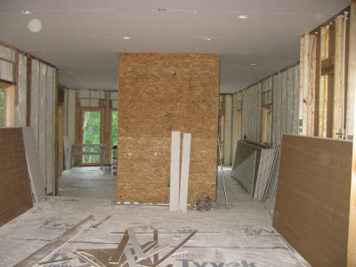 View from dining room to living room