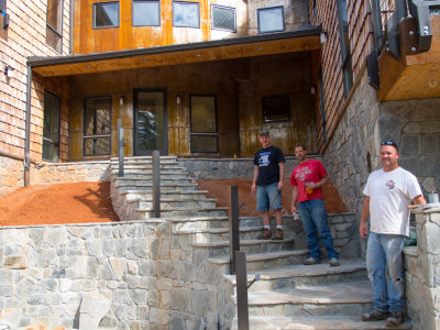 The stone masons and their work