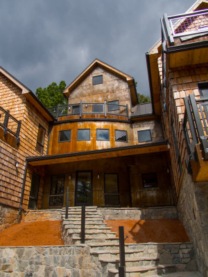 Front entrance -- all done but the stair rail