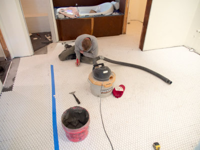 Master bath floor