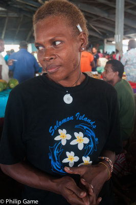 Market vendor, Honiara