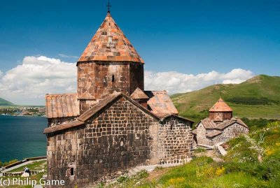 The ancient Sevanavank Monastery at Lake Sevan