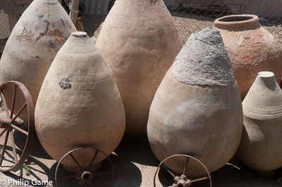 Earthenware jugs in the Khor Virap village