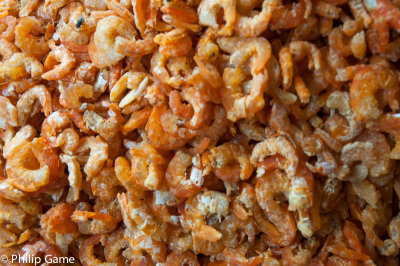Dried shrimps at the Central Market