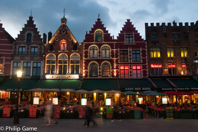 The Markt at night