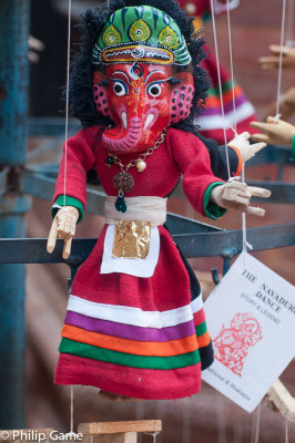 Ganesha in marionette form