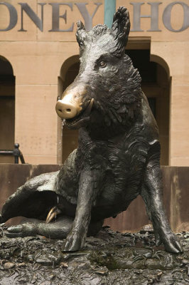 Il Porcellino, the lucky boar outside the original Sydney Hospital