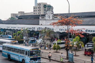 Fort station in Colombo, where all Sri Lankan train journeys begin