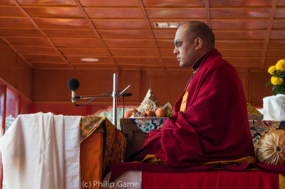 The 17th Karmapa Lama, a Tibetan lama revered as an incarnation of the Buddha