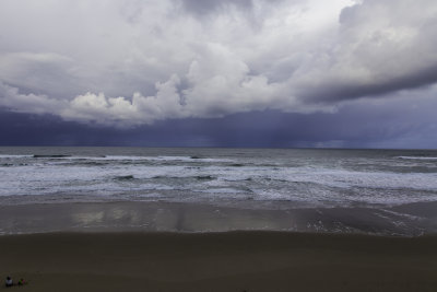 Morning Clouds and a storm out to Sea