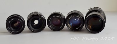 Manual Lens Set 24mm thru 200mm