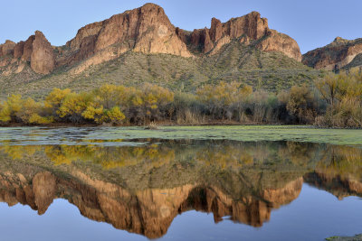 AZ - Salt River Fall Color Reflection 6