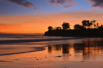 CA - Santa Barbara - Leadbetter Beach Sunset 1