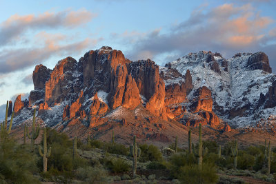 AZ - Superstitions - Snowy Last Light 2