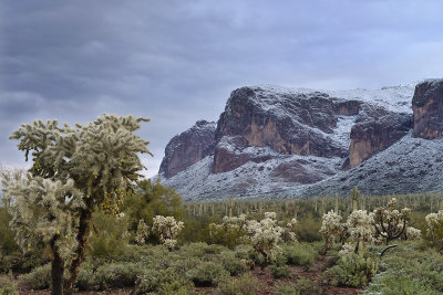 AZ - Snowy Superstitions - Sunrise Twilight 1