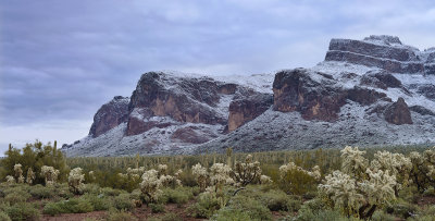 AZ - Superstitions - Snowy Last Light 1