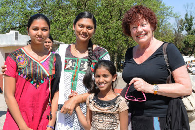 Trudy meeting local ladies