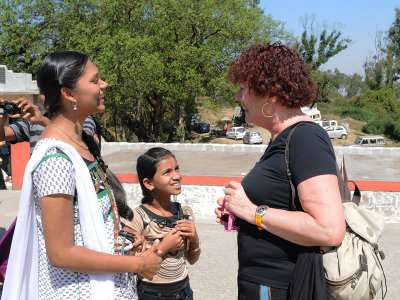 Trudy meeting local ladies