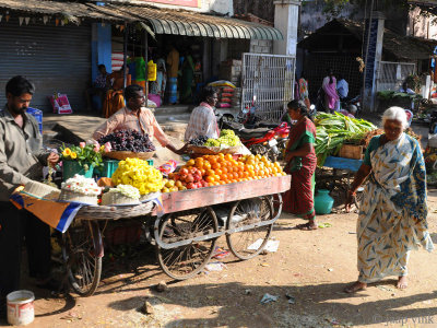 Roadside fruit market
