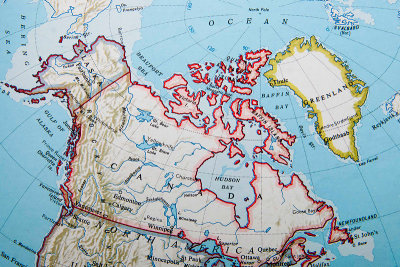 Location of Victoria Island in the Canadian Arctic