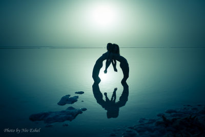 Katerina & Eliska in the Dead Sea