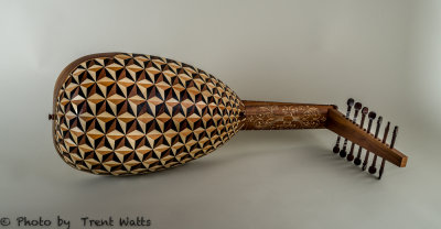 16th Century LUTE of ILLUSIONS, This lute is fashioned after the Laux Bosch lute from the early 1500's in Bologna, Italy.