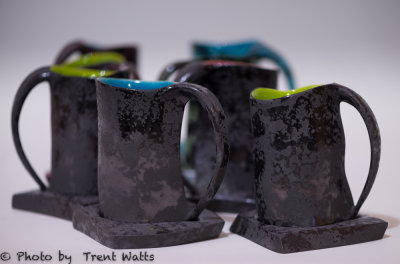 Ceramic mugs.