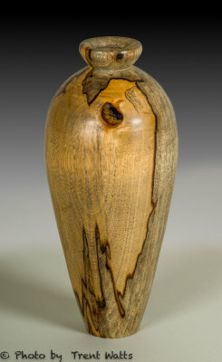 Vase turned from spalted Birch.