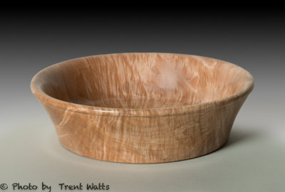 Bowl made from Curly Maple.