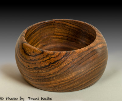 Small bowl made from Bacote.