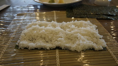 The beginning of great sushi - sticky rice