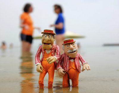 Statler and Waldorf in the dead Sea