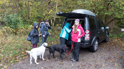 Leaving the car, near Grange