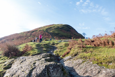 Busy path up Cat Bells