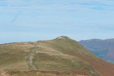 Crowds on the summit of Cat Bells