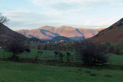 Evening light on Skiddaw