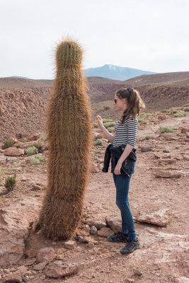 Sarah with Cactus