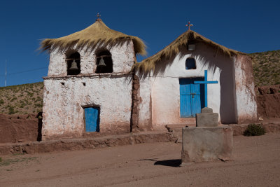 Church in Machuca in the Chilean Andes