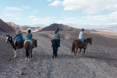 Riding through the Atacama desert