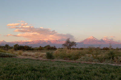 Sunset light on the Andes
