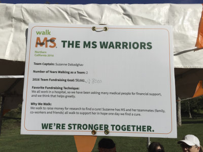 The 2016 MS Walk, The MS Warriors
