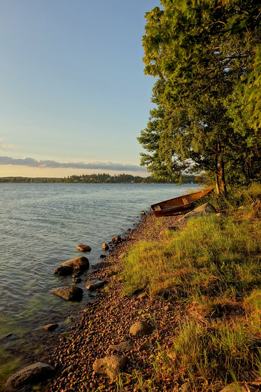 Stranden vid Buskudden