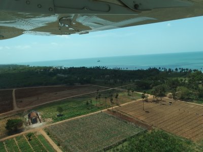 Approaching Jaffna airport