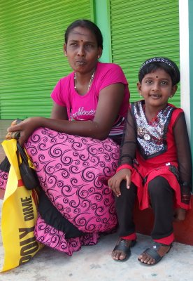 Waiting for a bus, Point Pedro