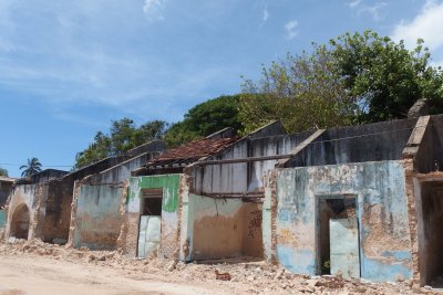 War-damaged houses, Point Pedro