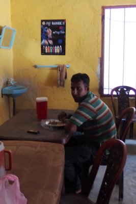 Cafe customer, Point Pedro
