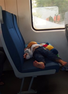 Sleeping passenger