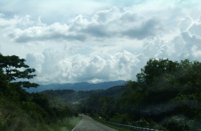 Road ahead (through the windscreen)