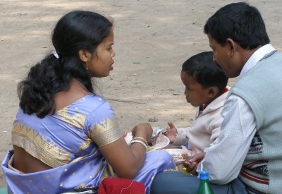 Family picnic, Kolkata zoo