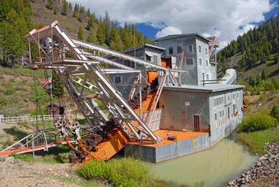 Gold Dredge west of Challis, ID